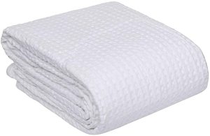 Custom 350GSM Lightweight 100%Cotton Cellular Thermal Blanket for Hospital - Product Image 5