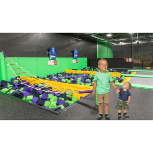Parque <span class=keywords><strong>de</strong></span> trampolín interior con <span class=keywords><strong>Parkour</strong></span> y Foam Pit Childhood Education Playground Bloques <span class=keywords><strong>de</strong></span> espuma - Product Image 4