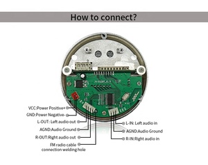 Mô-đun Máy Nghe Nhạc MP3 Không Dây Hotsale Bảng Mạch MP3 Răng Xanh 12V Vòng Tròn BT - Product Image 3
