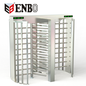 ประตูหมุนแบบสองเลนความปลอดภัยสูง ควบคุมการเข้าออกด้วย RFID พร้อมระบบป้องกันการเข้าตามหลัง สำหรับทางเข้าสถานีรถไฟใต้ดิน - Product Image 1