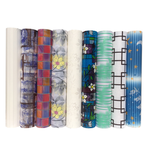 UDK PVC ventana <span class=keywords><strong>vinilo</strong></span> palo adhesivo vidriera película impresión floral impermeable Windows pegatina decoración película pegatina - Product Image 1