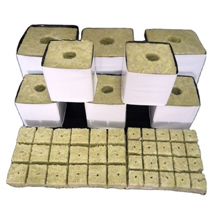 Vendite calde di lana di roccia idroponica lastra di parete di roccia agricola quadrata per la casa e il giardino di semina - Product Image 6