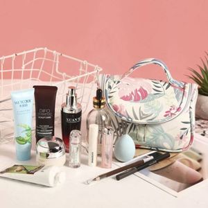 Bolsa de Almacenamiento de Cosméticos de Viaje de Gran Capacidad con Estampado de Moda, Bolsa de Maquillaje Portátil con Asa - Product Image 2
