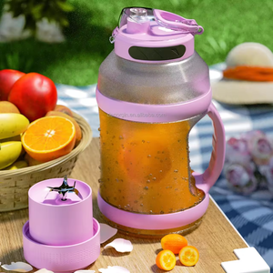 大尺寸混合去蛋白奶昔搅拌机无绳2L运动果汁便携式榨汁机搅拌机带手柄 - Product Image 2