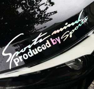 Autocollant de voiture réfléchissant imperméable imprimé <span class=keywords><strong>sur</strong></span> mesure, design amusant pour capot, étiquette en vinyle pour pare-brise, étiquette d'emballage - Product Image 1