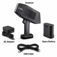 Analisa LIBS Genggam Z-902 Plus Spektrometer Ganda 190-620nm Pemilah Paduan Cepat Pengurutan Sampah Kelas 1 Keamanan Laser 1 Detik