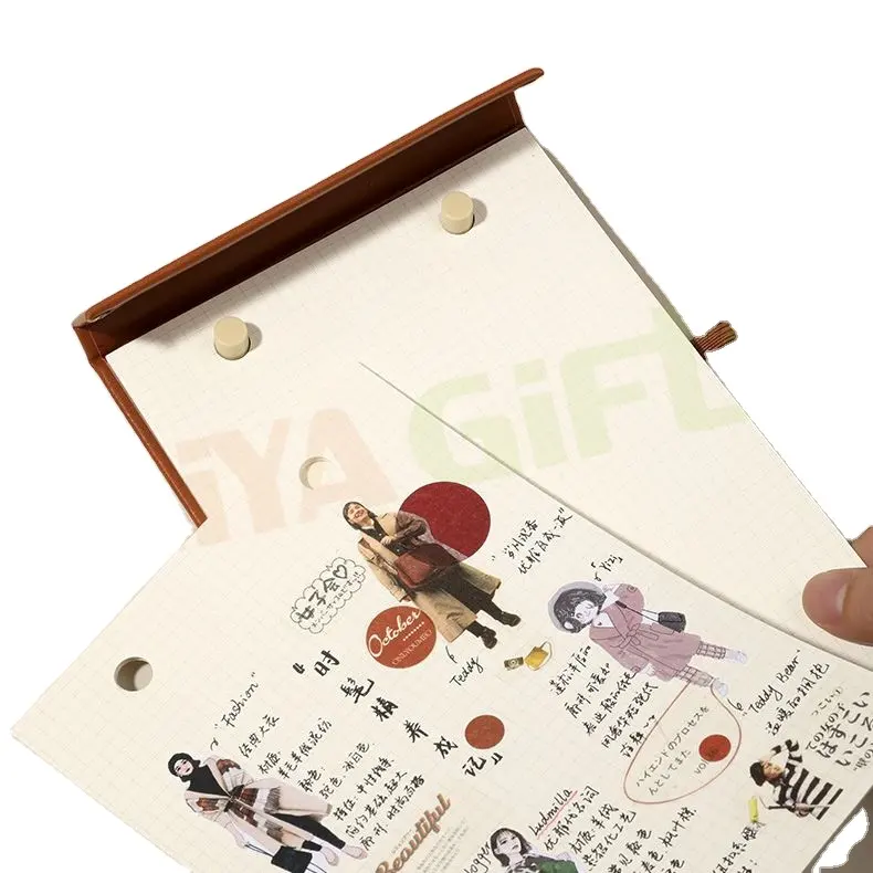Blocco note personalizzato semplice planner blocco note con lavagna magnetica superiore perforata