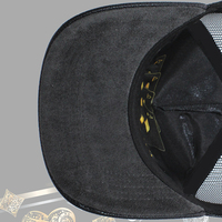 Casquettes unisexes à visière incurvée en daim noir avec broderie de personnage de dessin animé 3D, casquettes Rico, casquettes de baseball à visière incurvée avec strass