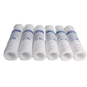 Wholesale1 Micron Pp Sediment Cotton Wire Wound Water Filter String Wound Cartridges Filter For Water Treatment