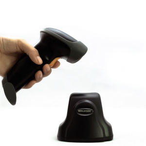 MJ2870 Lector de código de barras inalámbrico 2d con base Lector de escáner de código de barras de mano Qr - Product Image 2