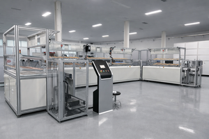 Celda transportadora integrada para piezas con transferencia <span class=keywords><strong>de</strong></span> paletas <span class=keywords><strong>de</strong></span> doble riel y enrutamiento curvo para automatización <span class=keywords><strong>de</strong></span> ensamblaje y prueba - Product Image 6