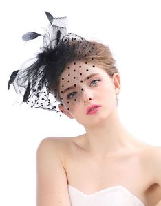 Chapeau Fascinator de Mariage avec Plumes pour Tea Party - Product Image 3