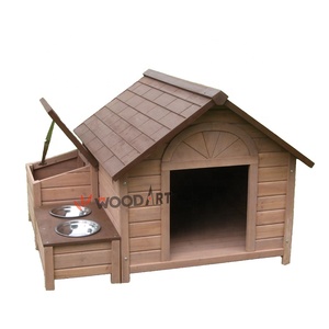 De Madera al aire libre Casa de perro perrera jaulas portátil para mascotas casas con perro - Product Image 1