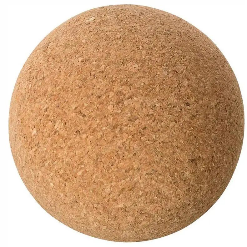 TIANLEICORK Пользовательский логотип экологичный Миофасциальный Релиз натуральный пробковый Массажный мяч для йоги