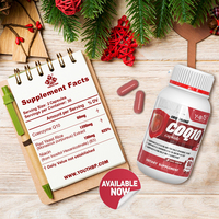 CoQ10 Premium 60 mg Vitamine B3 100 mg Extrait de Riz Rouge Fermenté Sain pour le Cœur Améliore l'Immunité Antioxydant 60 Capsules/Bouteille 2