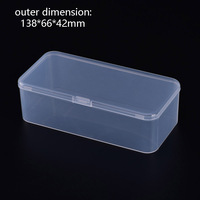 Boîte de rangement rectangulaire en plastique PP, vente en gros d'usine, petite boîte en plastique pour vis de quincaillerie, composants électroniques, emballage