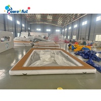 Plateforme flottante gonflable en PVC personnalisée antidérapante avec échelle détachable, idéale pour yacht, radeau de pont pour lac, piscine, océan