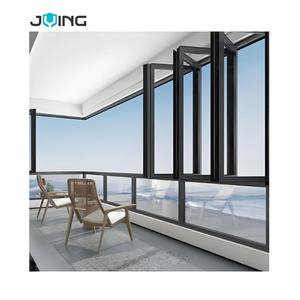 JYing Çerçevesiz Sürgülü Çift Katlanır Cam Pencere |   Alüminyum Alaşımlı Çerçeve |   Özel Boyutlar Mevcuttur - Product Image 2