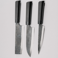 Prix compétitif, fabricant vietnamien, ensemble de couteaux de cuisine standard de qualité supérieure en 3 pièces, personnalisable, longueur totale 274-303 mm