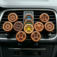 Diffuseur de parfum pour voiture OEM 7 Chakras, désodorisant longue durée en bois et métal, clip de ventilation pour aromathérapie