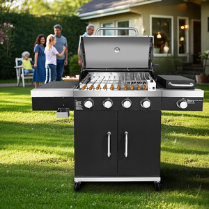 Longueur réglable Rotation Mangal Brazilian Rotisserie Spindle Shish <span class=keywords><strong>Kebab</strong></span> Barbecue Brochettes Rotisserie Grill Kit pour Gas grill - Product Image 4