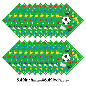 Nouvel ensemble de vaisselle jetable pour <span class=keywords><strong>anniversaire</strong></span> sur le thème du football, assiettes et gobelets en papier pour enfants, garçons, fête, décoration - Product Image 4