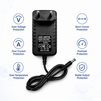 Alimentation à découpage OEM personnalisée 6V 2A 2000mA 12W, adaptateur AC/DC avec prises multiples US EU UK AU pour caméra de vidéosurveillance et moniteur