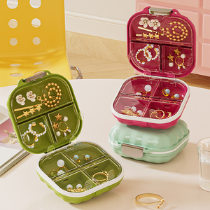 Distributeur de vitamines portable pour <span class=keywords><strong>pharmacie</strong></span>, organiseur quotidien de comprimés, étui à médicaments hebdomadaire, boîte à pilules en plastique PP sans BPA à 7 compartiments - Product Image 2