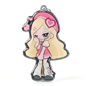 Vograce 0.7mm nhựa thủ công nhân đôi Bảng điều khiển Keychain tùy chỉnh Acrylic gương móc khóa - Product Image 1