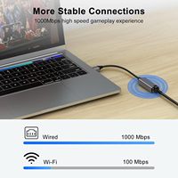 Adaptador de Red USB a RJ45 Tipo C, Adaptadores Ethernet Gigabit OTG, Adaptador Ethernet Gigabit USB 3.0 de 1000 Mbps para Computadoras Portátiles