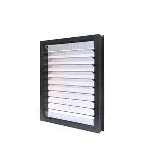 Cố định nhôm kính louvers kính tùy chỉnh ngoài trời Patio louvered mái nhôm cửa sổ nhôm kính cửa sổ