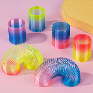 Nouvelle spirale arc-en-ciel à paillettes brillantes, spirale magique pour enfants, spirale arc-en-ciel miniature en gros - Product Image 6