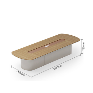 Table de conférence ovale, table de négociation et table de conférence combinée, mobilier de bureau simple et moderne - Product Image 1