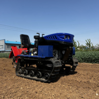 Mesin Pertanian Mini 25hp/35hp/50hp, traktor pertanian kecil dengan trek karet inti komponen mesin tersedia untuk dijual
