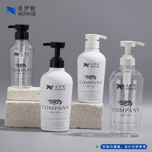 Botella transparente con bomba de 500 ml de Minnie Company para champú, gel de ducha, loción corporal, dispensador con bomba de emulsión para el cuidado personal. - Product Image 2