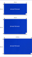 Tapis adhésif bleu jetable et personnalisable en PE pour la décontamination des surfaces, idéal pour les salles blanches de semi-conducteurs et les hôpitaux