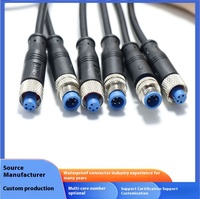 Conector de Audio DIN GJQ 100V 4P Macho/Hembra, Conector Circular de 3-8 Pines Adicionales, Material de Contacto de Latón de 2A