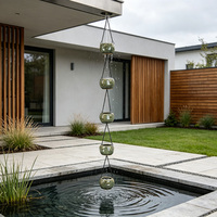 Chaîne de pluie en céramique en forme d'animal, finition brillante, suspendue, étanche, pour gouttière extérieure, ornement décoratif pour jardin