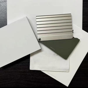 <span class=keywords><strong>Porte</strong></span>-cartes en métal de <span class=keywords><strong>luxe</strong></span>, fabrication italienne, protection RFID NFC, portefeuille à 6 emplacements avec fermeture à bouton, 85x55mm, étui <span class=keywords><strong>rigide</strong></span>, emballage haut de gamme - Product Image 6