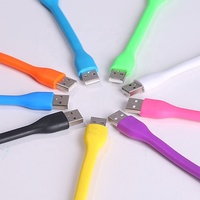 Lampe de nuit Type-C en silicone flexible, cuivre pur, 5V 1.2A, LED à économie d'énergie, boîte d'alimentation pour ordinateur portable, prise intelligente pour ordinateur