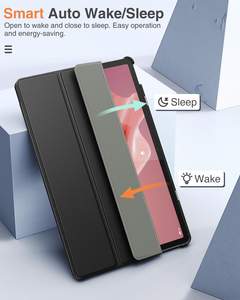 Étui pour <span class=keywords><strong>tablette</strong></span> MoKo Triple Folding Cover Stable Slim Case Premium PU Leather Portable Trifold Case Fit for <span class=keywords><strong>Lenovo</strong></span> Tab P12 12.7 Inch 2023 - Product Image 5