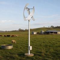 Éolienne à axe vertical GWH-1KW pour toiture, maison côtière, ferme, tour de télécommunication, éclairage public, énergie renouvelable hybride VAWT