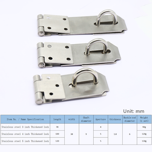Weizhixing nhà máy bán hàng trực tiếp 3-5 inch thép không gỉ sắt cửa khóa cửa khóa ổ khóa Hasp - Product Image 5