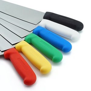 Couteaux de boucherie, chefs professionnels, poignées à code couleur, bord de meulage creux pour affûtage de couteaux, services d'échange de location - Product Image 1