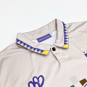 Sublimación personalizada Camisetas de fútbol Polo Cuello Diseño Bordado Logo Fútbol Jersey - Product Image 4