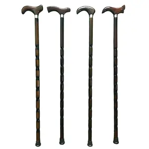 New cane wood wooden walking stick Hiking Black crutch