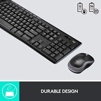 Teclado y Ratón Inalámbricos para Juegos MK270, RGB, Resistentes al Agua, Mini, Ergonómicos, en Ruso