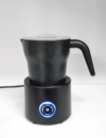 Mousseur à lait électrique automatique en plastique avec latte-art, capacité de 500 ml pour un usage domestique