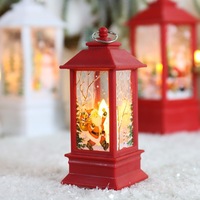 Lanterne de Noël, veilleuse de style chandelier, ornement de bureau pour la décoration de fête