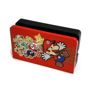 Mario Dock Cover para <span class=keywords><strong>Nintendo</strong></span> Switch Oled Anime funda protectora para Nintend Switch Oled Host Base accesorios de juego - Product Image 3